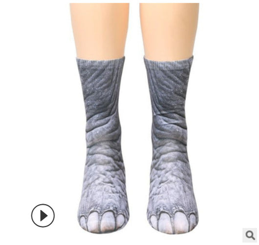Calcetines Infantiles con Diseño 3D de Patas de Animales - Image 3
