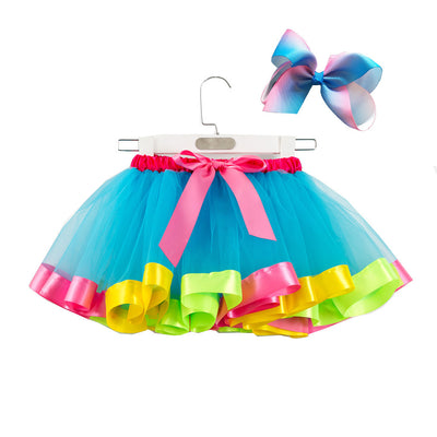 Falda Tutú Arcoíris de Malla para Niñas - Image 19