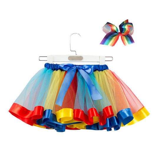 Falda Tutú Arcoíris de Malla para Niñas - Image 23