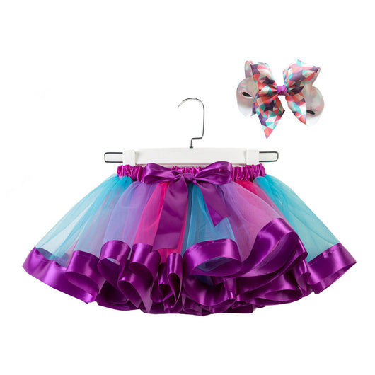 Falda Tutú Arcoíris de Malla para Niñas - Image 28