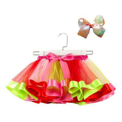 Falda Tutú Arcoíris de Malla para Niñas - Image 6