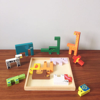 Bloques de Construcción Educativos de Madera para Niños - Image 2
