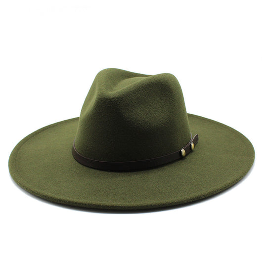 Sombrero Jazz de Ala Ancha Estilo Europeo para Hombre y Mujer - Lana Premium Otoño Invierno - Image 6