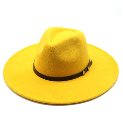 Sombrero Jazz de Ala Ancha Estilo Europeo para Hombre y Mujer - Lana Premium Otoño Invierno - Image 8