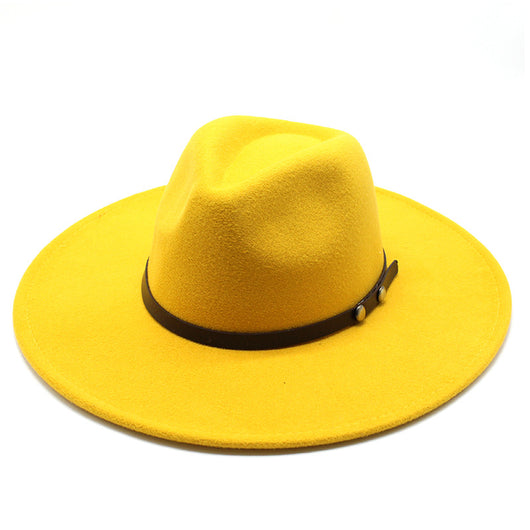 Sombrero Jazz de Ala Ancha Estilo Europeo para Hombre y Mujer - Lana Premium Otoño Invierno - Image 8
