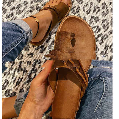 Sandalias Planas Retro Estilo Europeo para Verano - Image 5