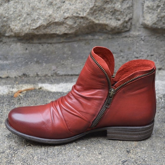 Botas Tobilleras con Tacón Cuadrado y Doble Cierre - Image 13