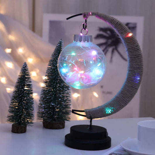Lámpara Decorativa Forma Luna para Dormitorio - Luz Nocturna LED