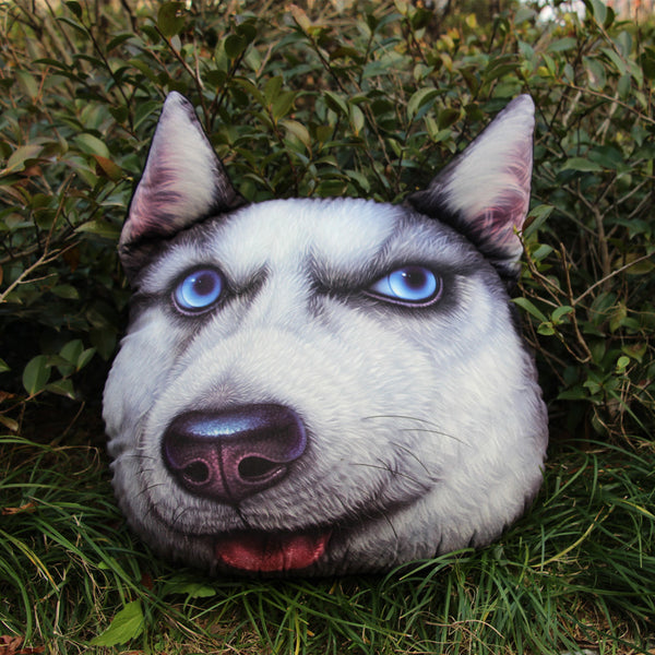 Almohada de Cabeza de Perro Molesto - Diseño Divertido y Relajante