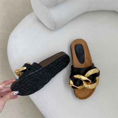 Pantuflas Baotou de Suela Plana para Mujer - Comodidad sin Esfuerzo - Image 12