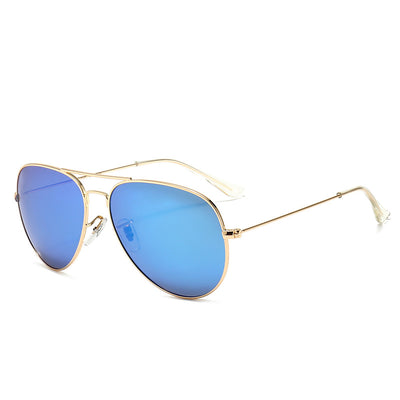 Gold-framed aviator sunglasses with pink mirrored lenses on a white background. - Image 11