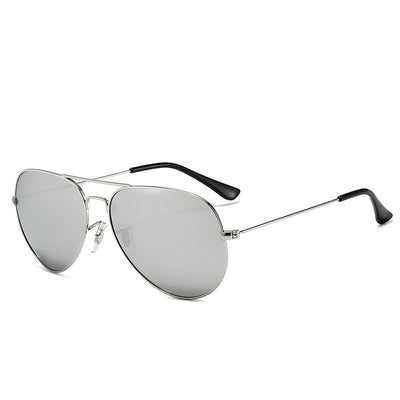 Gold-framed aviator sunglasses with pink mirrored lenses on a white background. - Image 5