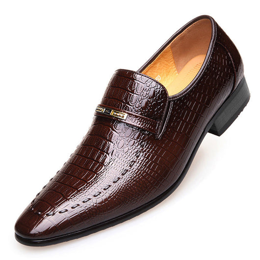 Zapatos de Cuero para Hombre Ov Shoes 3195 - Diseño Cocodrilo Talla Grande Casual - Image 5