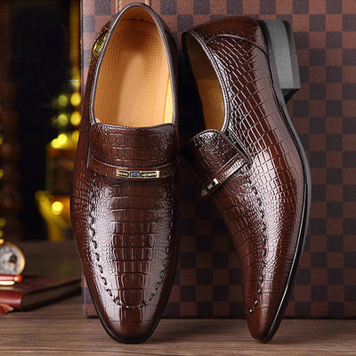Zapatos de Cuero para Hombre Ov Shoes 3195 - Diseño Cocodrilo Talla Grande Casual - Image 2