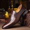 Zapatos de Cuero para Hombre Ov Shoes 3195 - Diseño Cocodrilo Talla Grande Casual