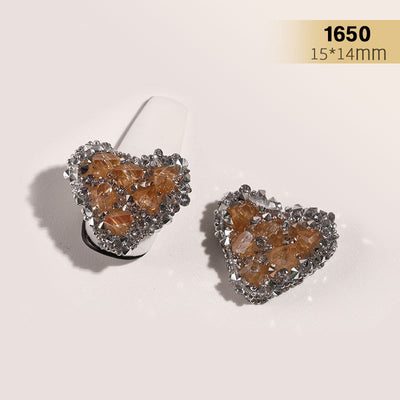 Anillo de Uñas con Cadena de Perlas y Diamantes de Imitación Plateado - Image 15