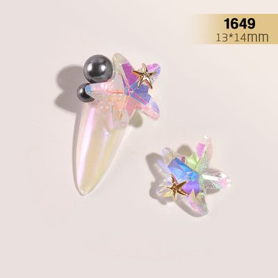 Anillo de Uñas con Cadena de Perlas y Diamantes de Imitación Plateado - Image 12