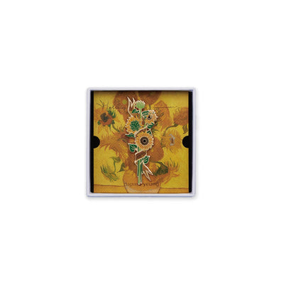 Broche Girasoles de Van Gogh - Joya Diseñadora Original para Parejas y Regalos Especiales - Image 9