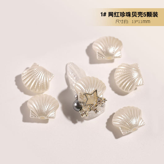 Anillo de Uñas con Cadena de Perlas y Diamantes de Imitación Plateado - Image 25