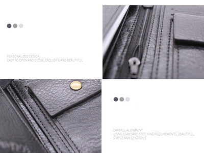 Billetera Vertical con Hebilla para Hombre y Monedero de Cuero para Mujer - Image 13