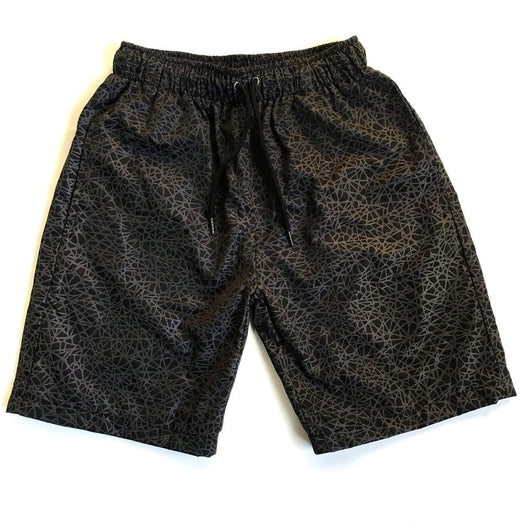 Pantalones Cortos Reflectantes con Estampado Aleatorio - Unisex Talla Grande Estilo Europeo - Image 5