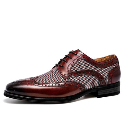 Zapatos de Cuero Retro Brock para Hombre - Estilo Denim y Cuero Auténtico - Image 11