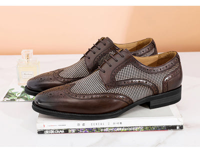 Zapatos de Cuero Retro Brock para Hombre - Estilo Denim y Cuero Auténtico - Image 20