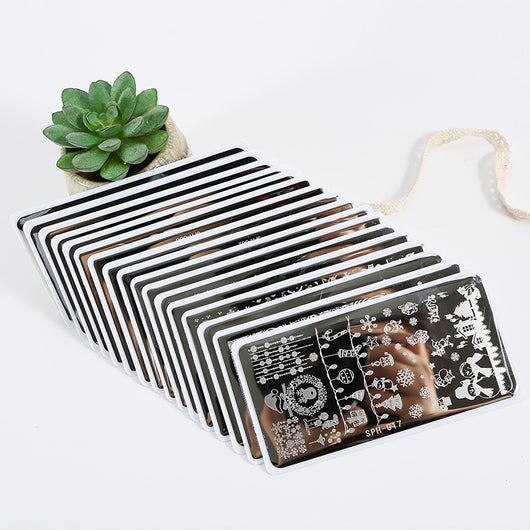 Placa de Acero para Estampado de Uñas - Kit Profesional de Diseño - Image 3