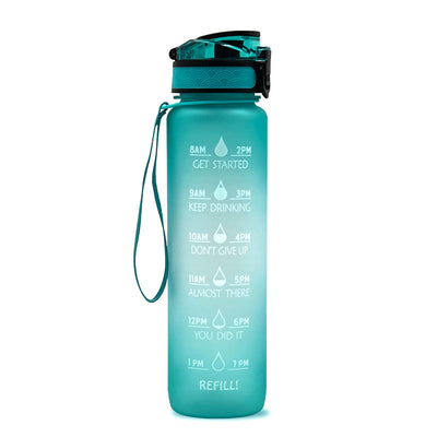 Botella Deportiva 1L Tritan con Marcador de Tiempo - Botella Motivacional Hermética para Fitness y Ciclismo - Image 6