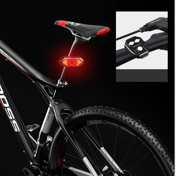 Luz Trasera Inteligente para Bicicleta con Control Remoto, Claxon y Carga USB