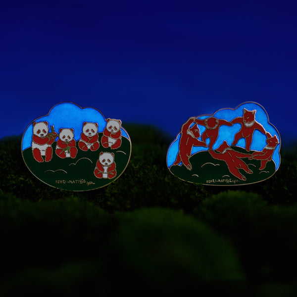 Broche Brutalista Oso Panda - Joya Artesanal Edición Museo