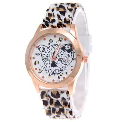 Reloj de Negocios Geneva con Estampado Leopardo - Image 9