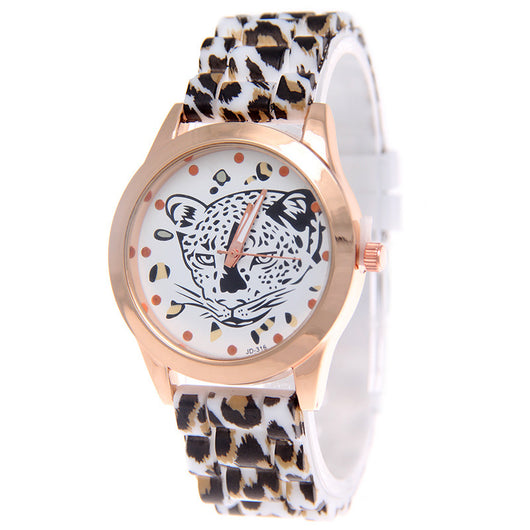 Reloj de Negocios Geneva con Estampado Leopardo - Image 9
