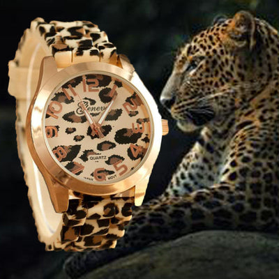 Reloj de Negocios Geneva con Estampado Leopardo - Image 6