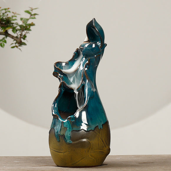 Quemador de Aromaterapia con Retorno de Humo de Cerámica