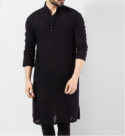Túnica Larga Árabe Clásica para Hombre - Ropa Musulmana Elegante - Image 4