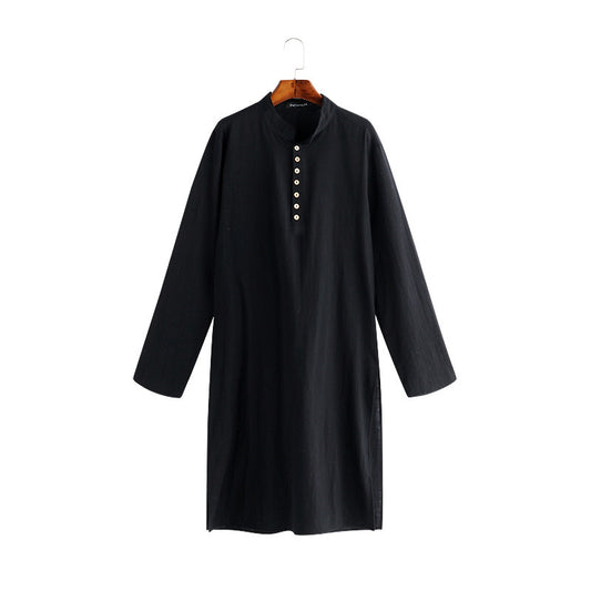 Túnica Larga Árabe Clásica para Hombre - Ropa Musulmana Elegante