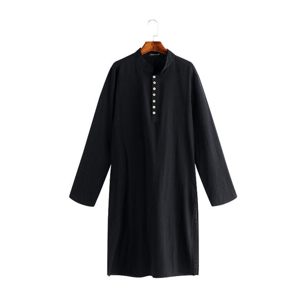 Túnica Larga Árabe Clásica para Hombre - Ropa Musulmana Elegante