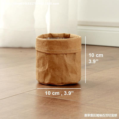 Cesta de Almacenamiento Kraft Vintage para Escritorio - Image 8