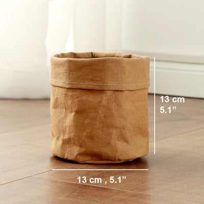 Cesta de Almacenamiento Kraft Vintage para Escritorio - Image 13