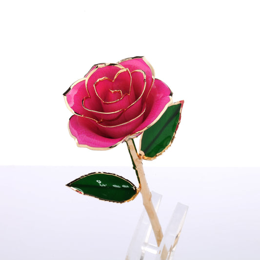 Rosa Dorada 24K - Flor Enchantress con Baño de Oro Premium