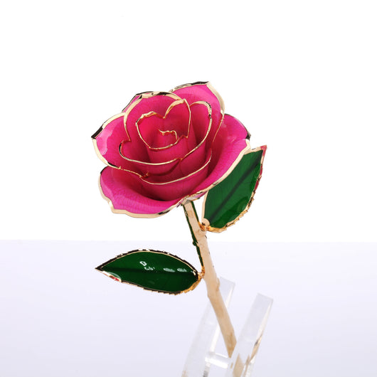 Rosa Dorada 24K - Flor Enchantress con Baño de Oro Premium