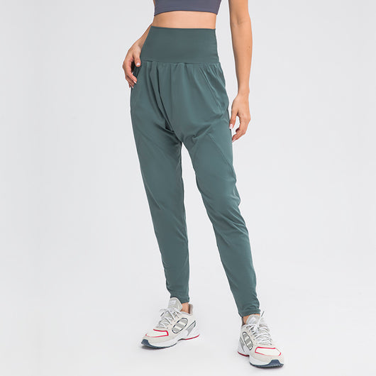 Pantalones Yoga Deportivos Mujer - Cintura Alta Elásticos Ligeros Estilo Harén - Image 12
