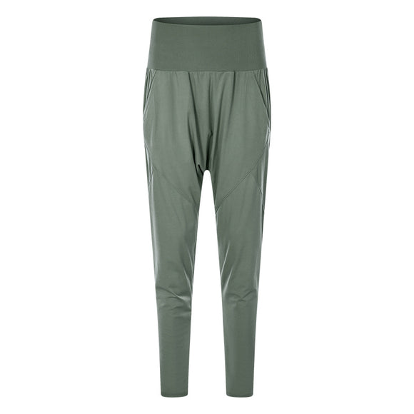Pantalones Yoga Deportivos Mujer - Cintura Alta Elásticos Ligeros Estilo Harén