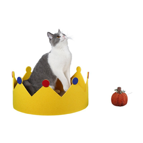 Arenero Redondo de Cartón Corrugado para Gatos