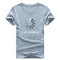 Remera Infantil con Números y Letras - Manga Corta Estampada