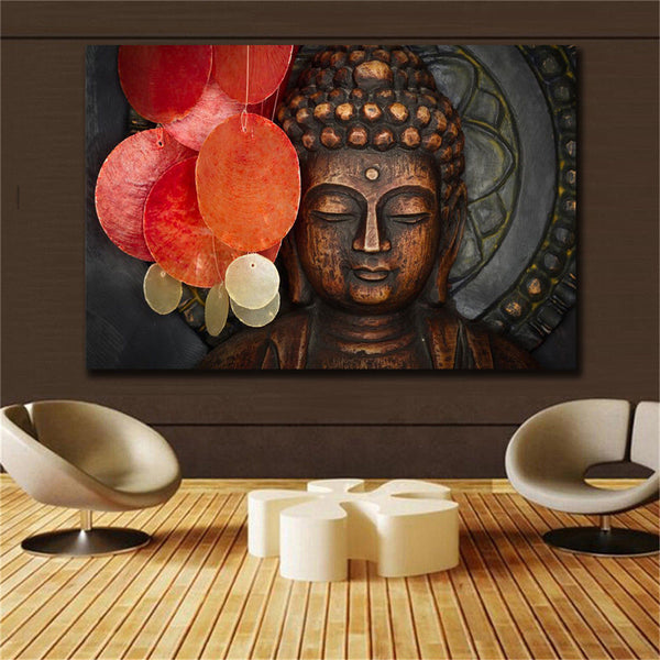 Cuadro Decorativo Buda HD - Pintura en Lienzo para Hogar y Oficina
