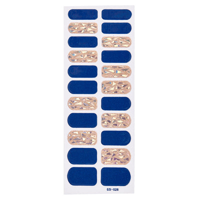 Pegatinas de Uñas 3D Láser Efecto Bronce con Letras Navideñas - Set Completo 22 Tips - Image 41