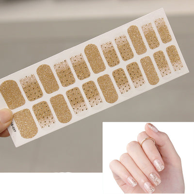 Pegatinas de Uñas 3D Láser Efecto Bronce con Letras Navideñas - Set Completo 22 Tips - Image 37
