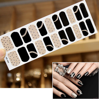Pegatinas de Uñas 3D Láser Efecto Bronce con Letras Navideñas - Set Completo 22 Tips - Image 22